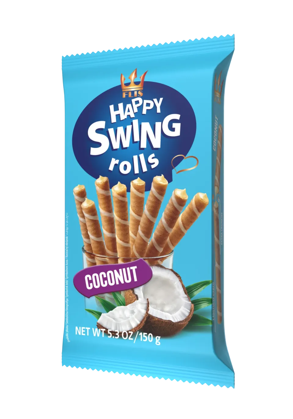 Happy Swing Coconut 150 g — wafer rolls
