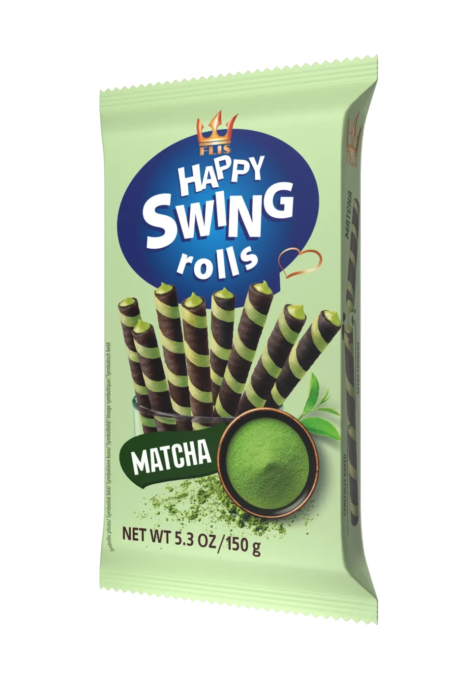 Happy Swing Matcha 150 g — wafer rolls