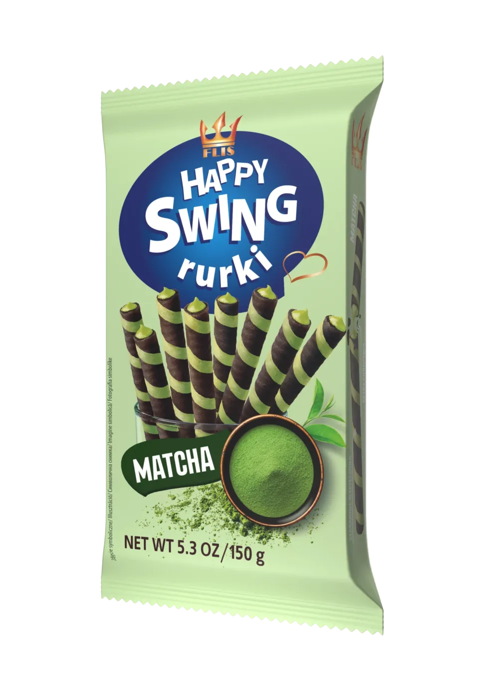 Happy Swing Matcha 150 g — rurki waflowe