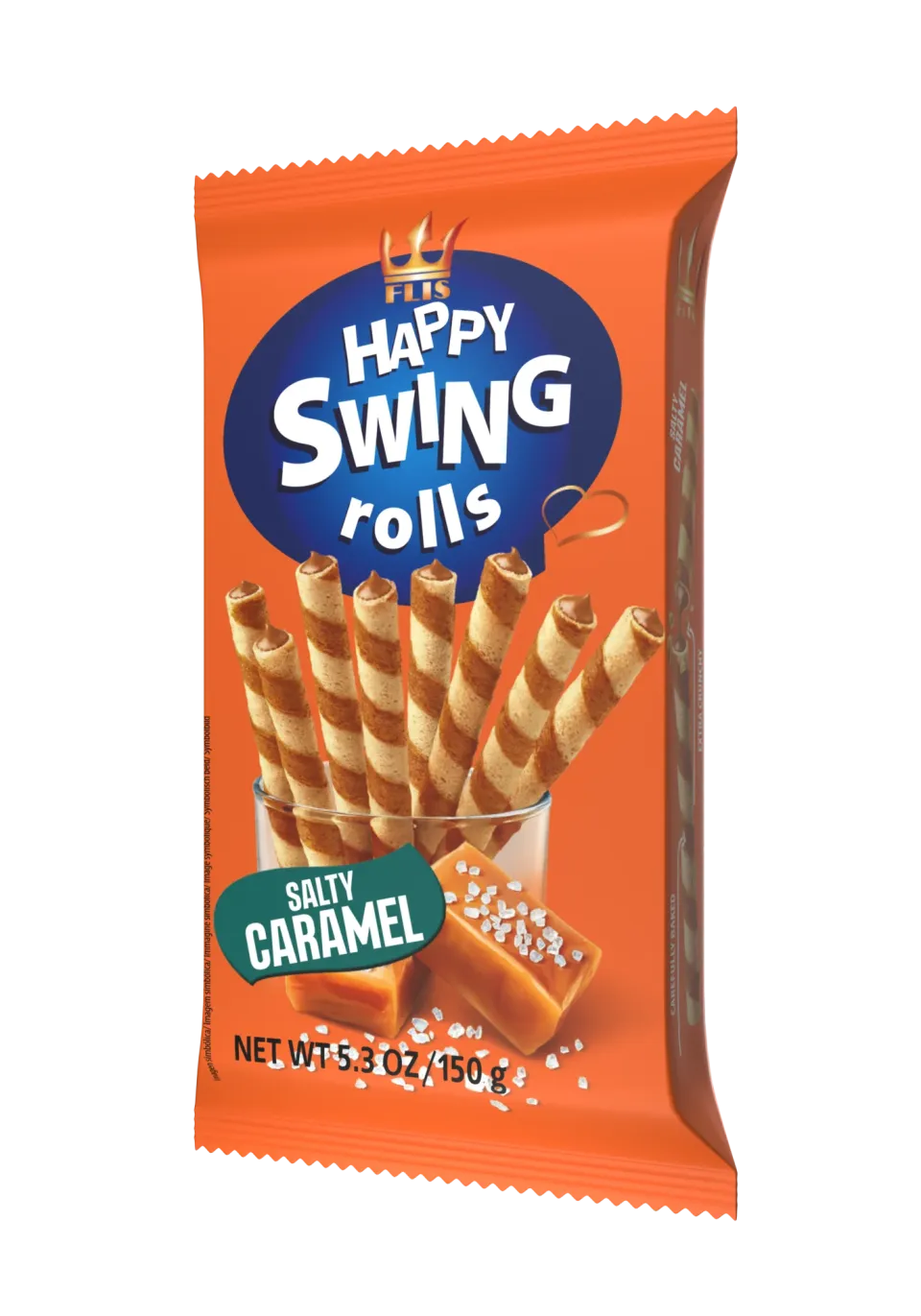 Happy Swing Salted caramel 150 g — wafer rolls