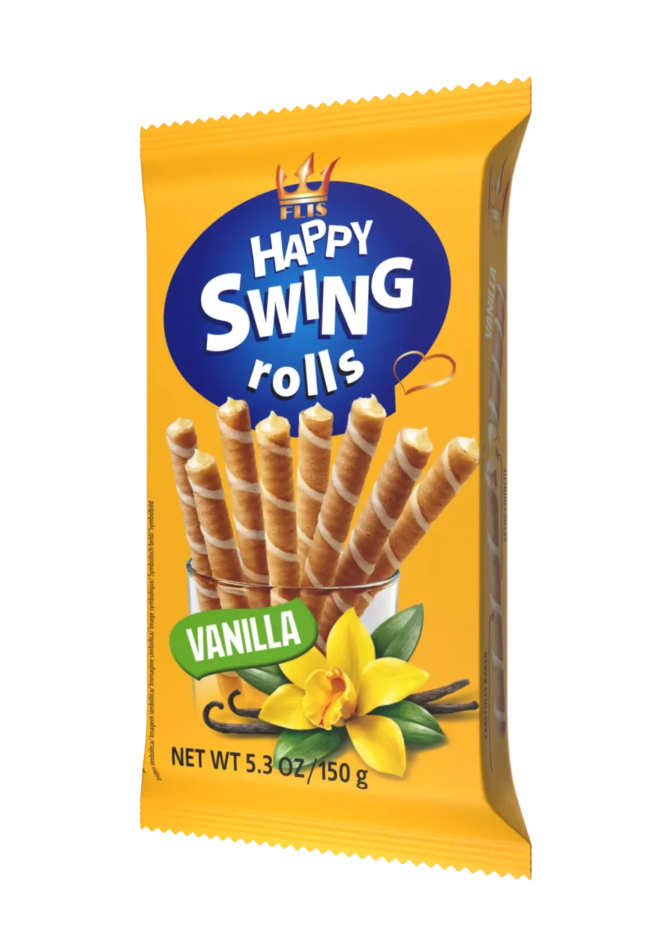 Happy Swing Vanilla 150 g — wafer rolls