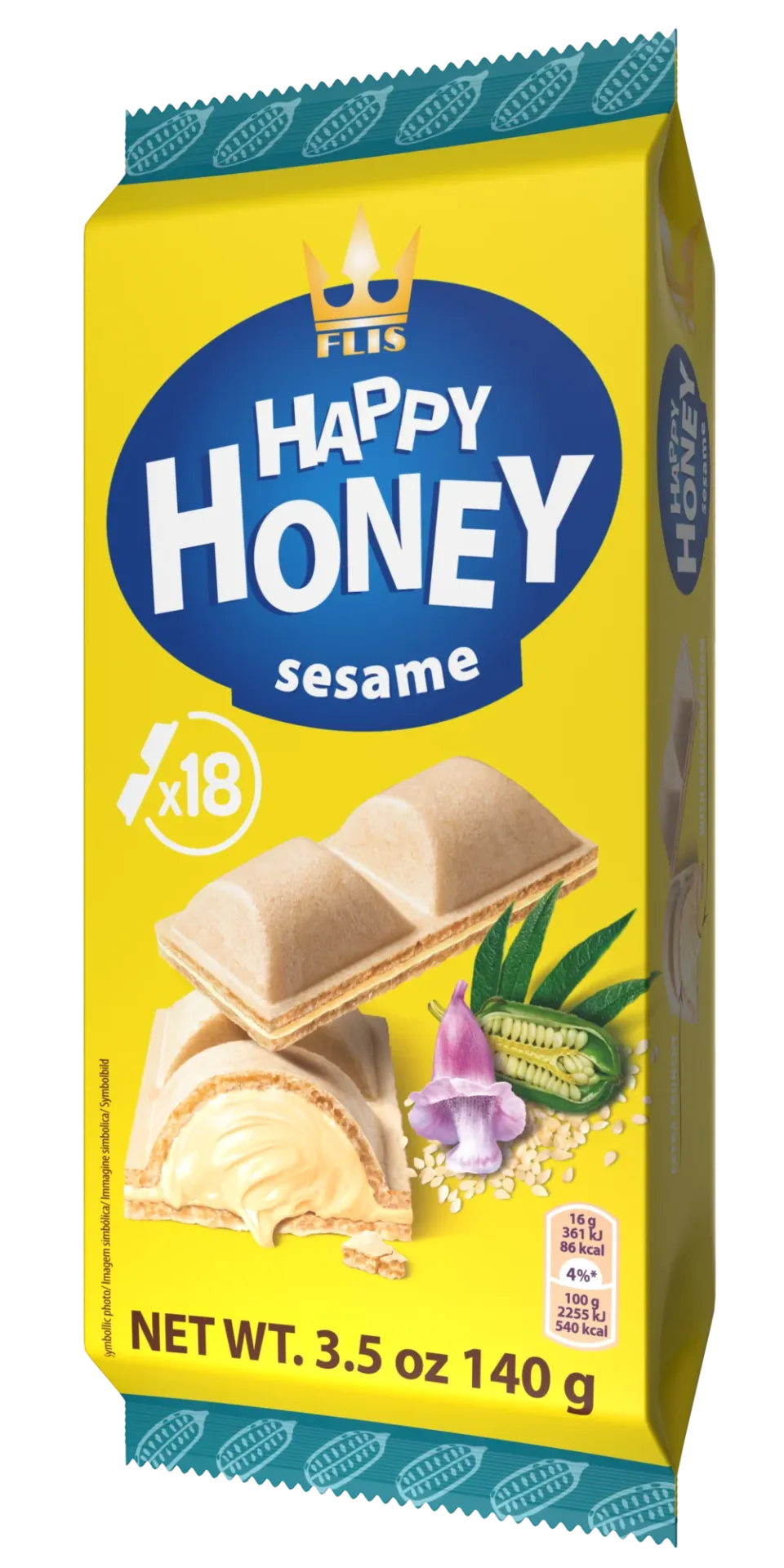 Happy Honey Sezam 140 g — wafle