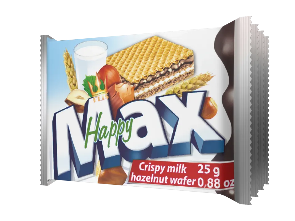 Happy Max 4-Pack Orzech laskowy 100 g — wafle