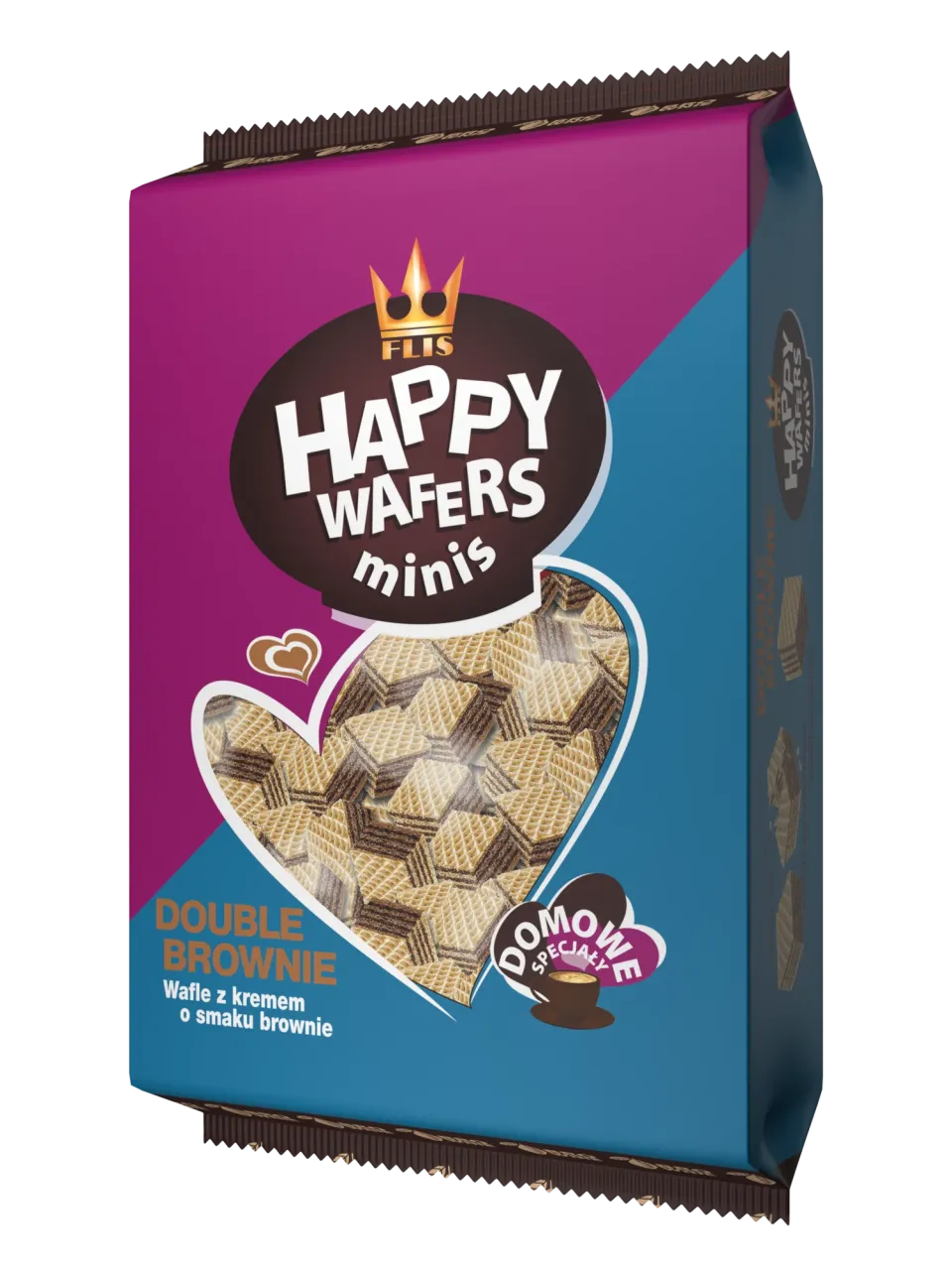 Happy Wafers Minis Brownie 560 g