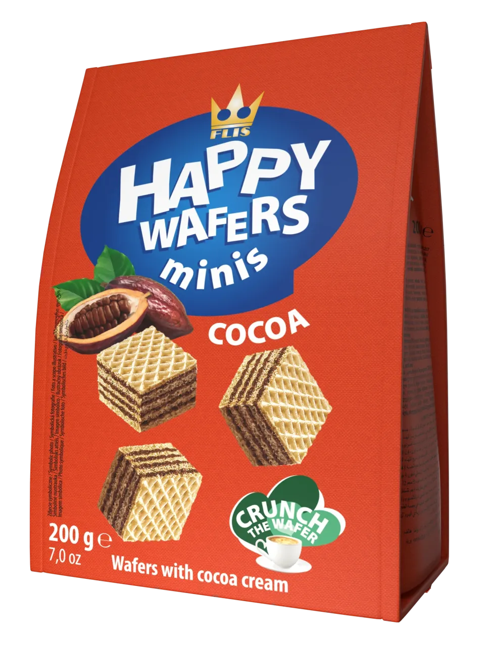 Happy Wafers Minis Kakao 200 g — wafle