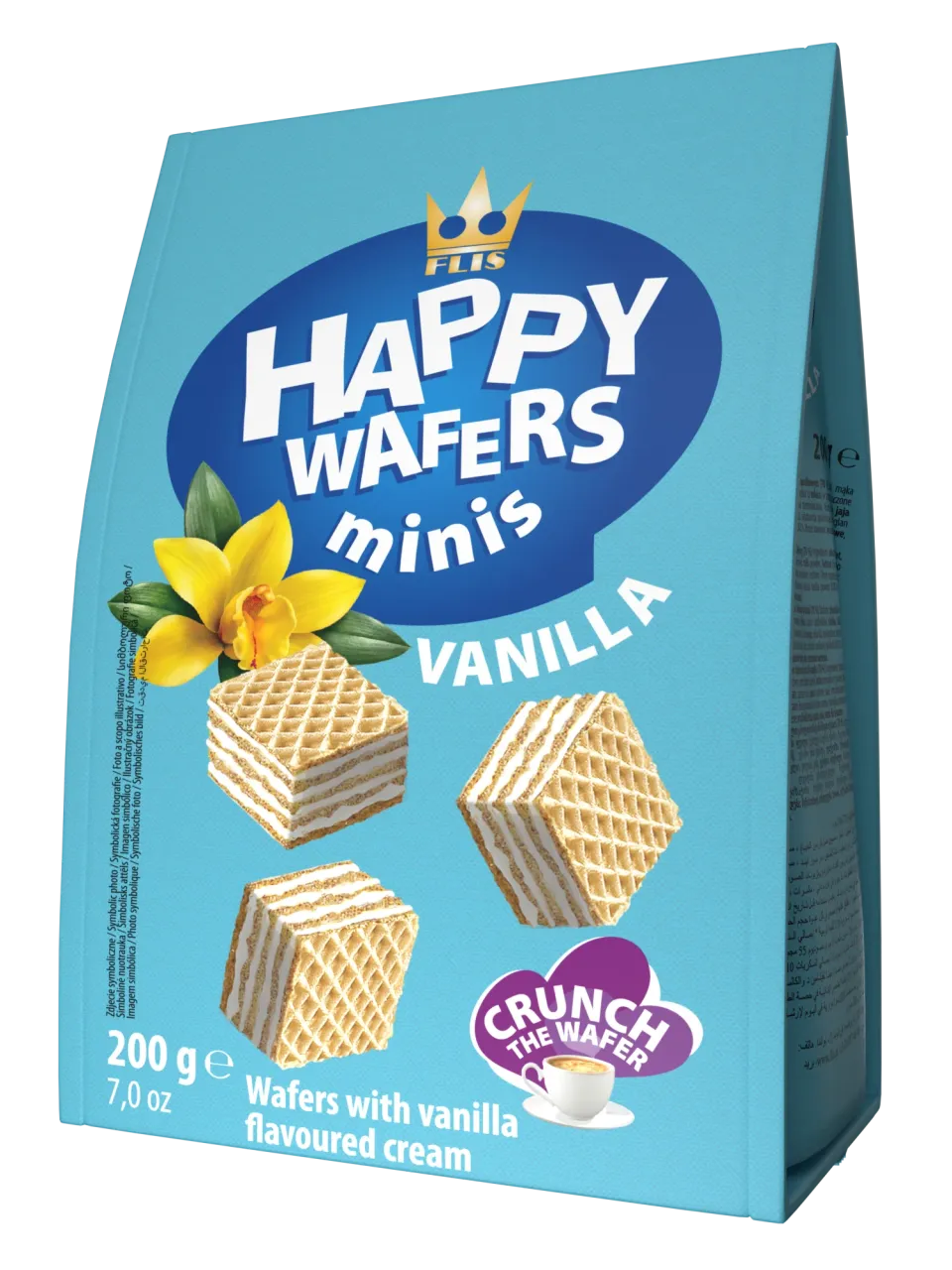 Happy Wafers Minis Wanilia 200 g — wafle